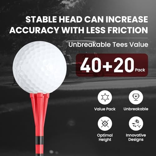 Amy Sport Unbreakable Plastic Golf Tees Long and Short Set - Image 3