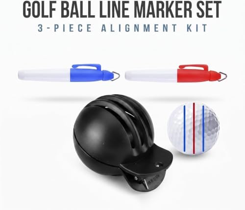 1 Alignment Tool with 2 Golf Ball Stamp Markers Fade-Resistant Golf Ball Liner - Image 4