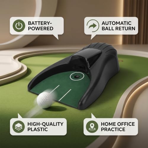 Golf Putting Return Machine, Portable Golf Back Return Device Putting Mats - Image 4