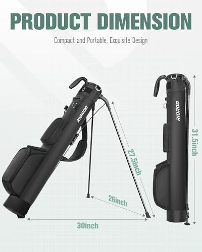 Golf Stand Bag, Lightweight Par 3 Golf Bag Holds Up to 7 Clubs - Image 5