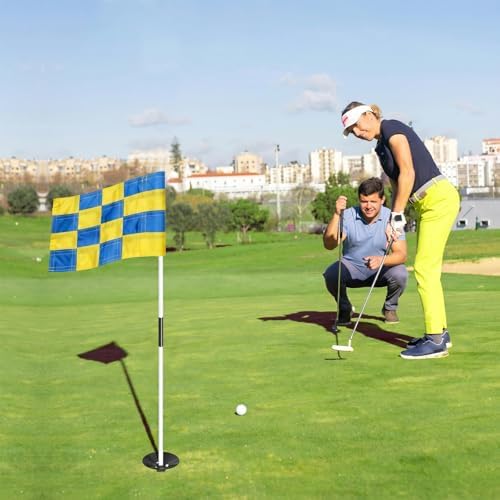 AZCOVER 3 Pack Checkered Golf Flag 8x6 Inch - Image 2