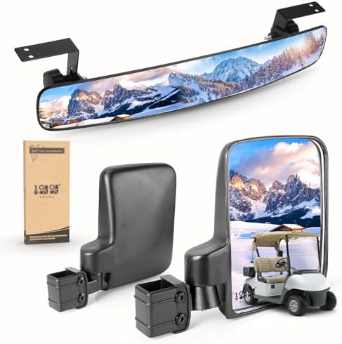 10L0L Golf Cart Mirrors No Drilling by 10L0L