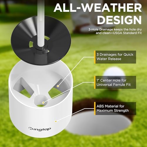 KINGTOP 3 ft Golf Flagstick and Hole Cup Sets - Image 4
