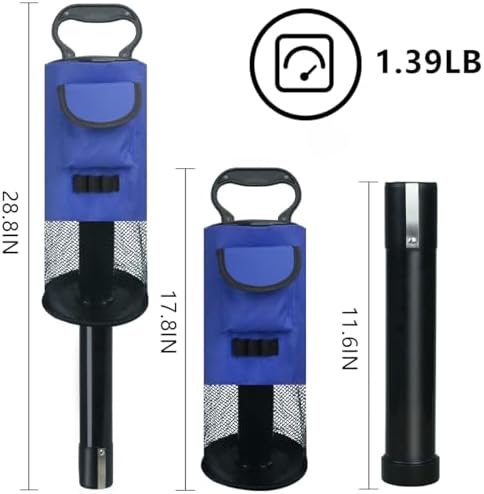 HOW TRUE Golf Ball Retriever, Portable Shag Bag Golf Ball Pick Up - Image 2