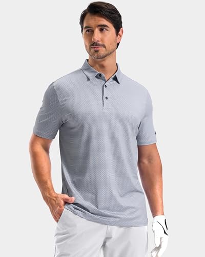 Obla Men's Golf Shirt Short Sleeve Dry Fit Collared Polo Shirts - Image 2