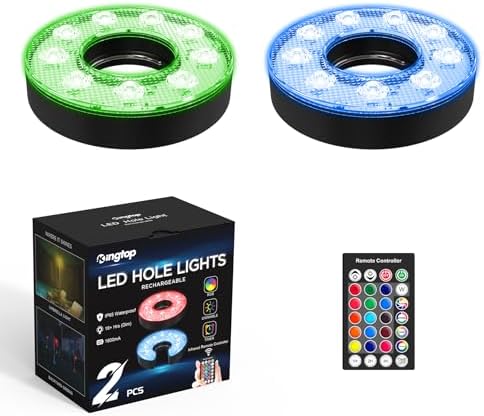 KINGTOP Rechargeable LED Golf Hole Lights by KingtopGolf
