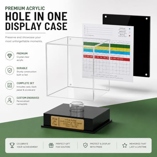 Personalized Golf Ball & Scorecard Display Case - Image 5