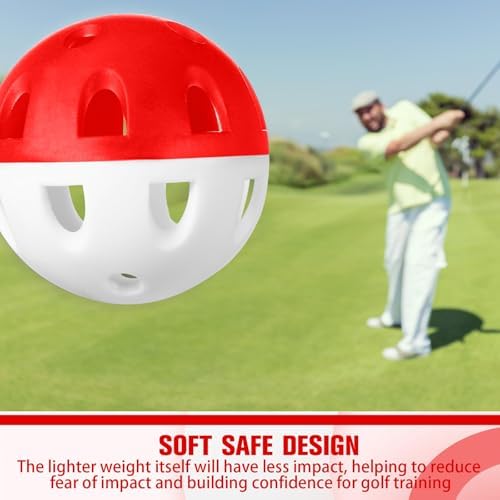 Junkin 50 Pack Practice Golf Balls Limited Flight Plastic Impact Golf Balls - Image 4
