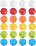 SOLUSTRE Perforated Plastic Practice Balls Xmas 24pcs Hollow Training Golf by SOLUSTRE