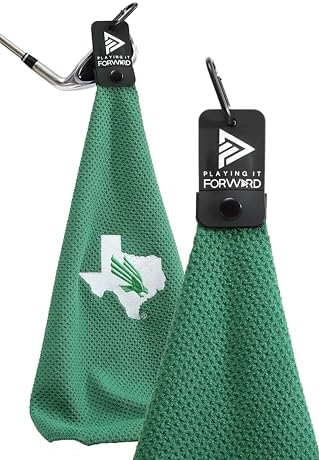 Magnetic Golf Towel North Texas University by PlayingItForward
