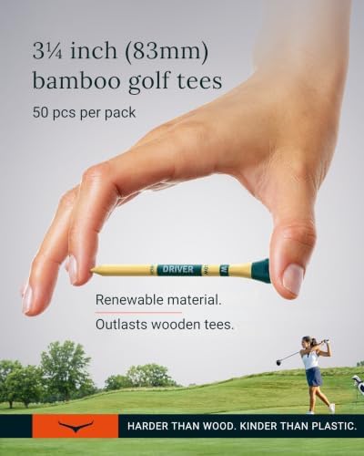 Bamboo Golf Tees 3 1/4 inch, for Driver & Wood - Image 3