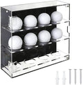 SUPERFINDINGS 3-Tier Acrylic Golf Ball Display Case Mountable Golf Ball Holder by SUPERFINDINGS