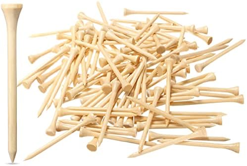 250/130/100 Pack of 2-3/4 or 3-1/4 Inches Professional Bamboo Golf Tees by Dsenfurn
