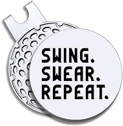 Men Golf Ball Marker with Magnetic Hat Clip, Funny Golf Accessories Gifts by GEYGIE
