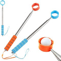 2 Pack Telescopic Golf Ball Retriever, Stainless Steel Shaft, Non-Slip Grip by Unknown