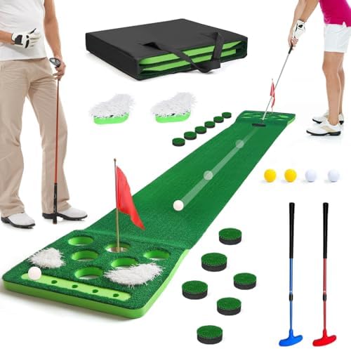 Golf Putting Game Set, Putting Green Mat by KEMLDIVS