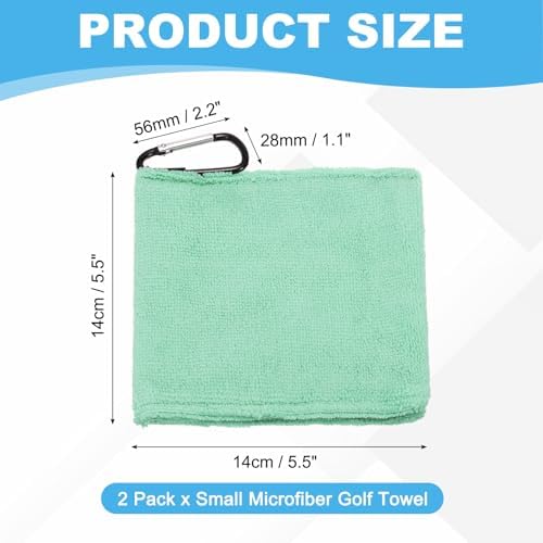Small Microfiber Golf Towel, Pocket Golf Ball Towel - Image 2