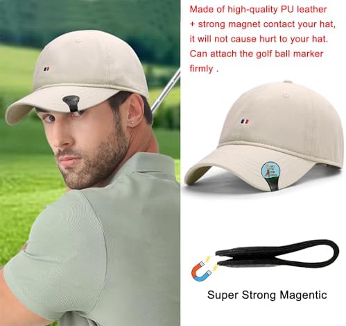 Adhere Golf Hat Clip Golf Ball Marker Holder Magnetic Golf Cap Clips Without - Image 3