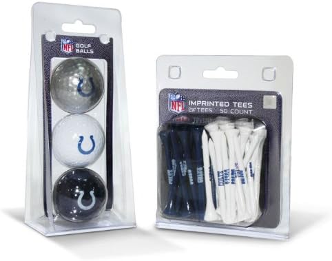 Team Golf NFL Pittsburgh Steelers 3 Golf Balls and 50 Golf Tees Logo Imprinted by TeamGolf