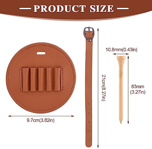 Golf Bag Tag with 5 Tees Set, Convenient and Durable Storage Ball Nail Storage - Image 2