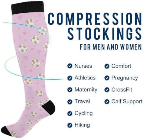 White Baseballs Stitching Compression Sock - Image 6