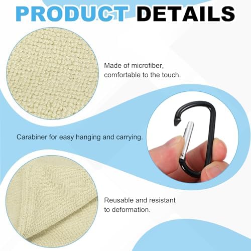 Small Microfiber Golf Towel, Pocket Golf Ball Towel - Image 3