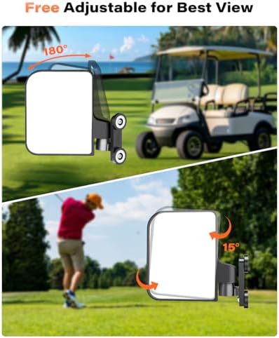 A2C Magnetic Golf Cart Side Mirrors, Golf Cart Mirrors - Image 5