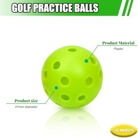 Plastic Golf Balls Practice Limited Flight Golf Training Ball Hollow Swing - Image 3