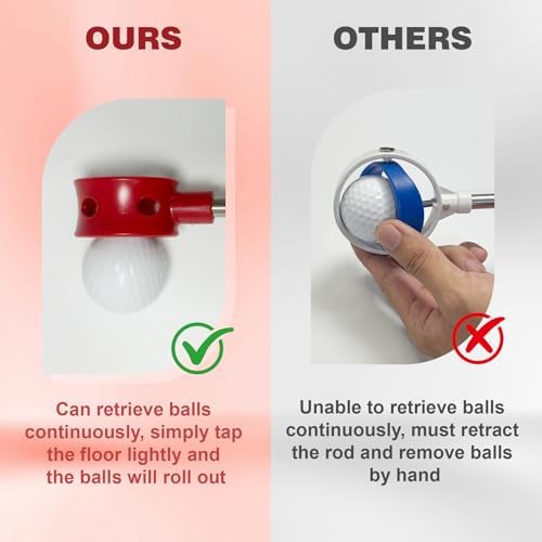 Golf Ball Retriever Telescopic for Water, 9/12/15/20Ft GolfBall Grabber Tool - Image 5