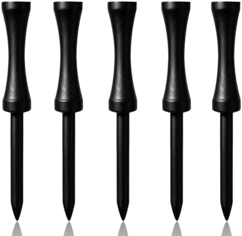 Step Down Golf Tees 2-1/8"or 2-3/4"or 3-1/4" 100 Count Wooden Golf Castle Tees by Zivisk