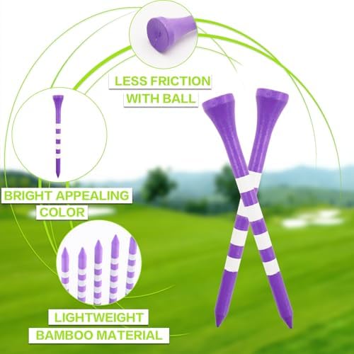 FINGER TEN Golf Tees Wood 2 3/4" 3 1/4" 50/120 Count - Image 3