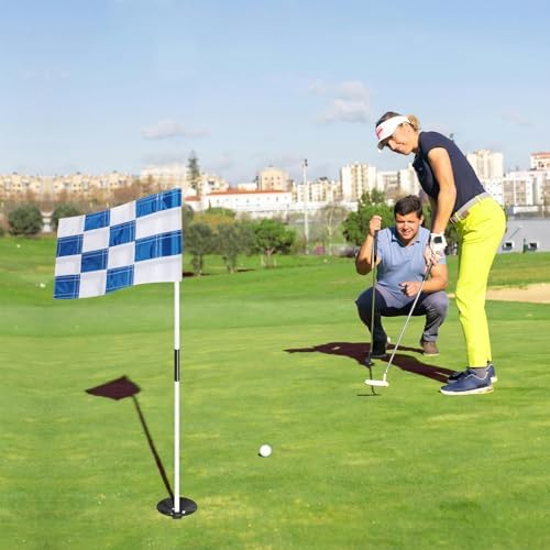 AZCOVER 3 Pack Checkered Golf Flag 8x6 Inch - Image 2