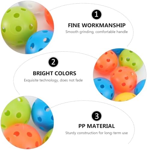 Perforated Plastic Practice Golf Balls 24pcs Hollow PP Training Balls - Image 3