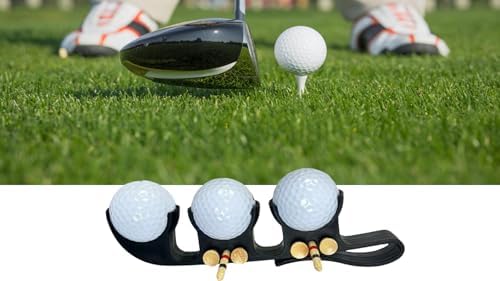 KUJOBUY Golf Ball Bag Holder Golf Tee Keeper 2 in 1 Ball Case - Image 3