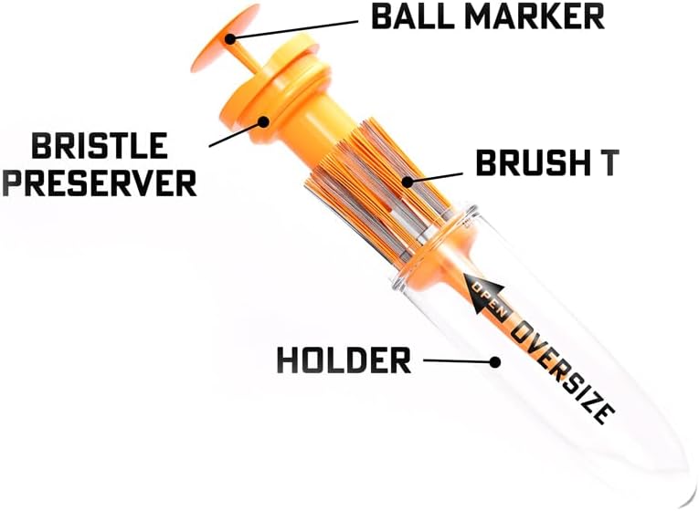 BRUSH T Premium Plastic Golf Tees, Unbreakable Innovative Design, Consistent - Image 5