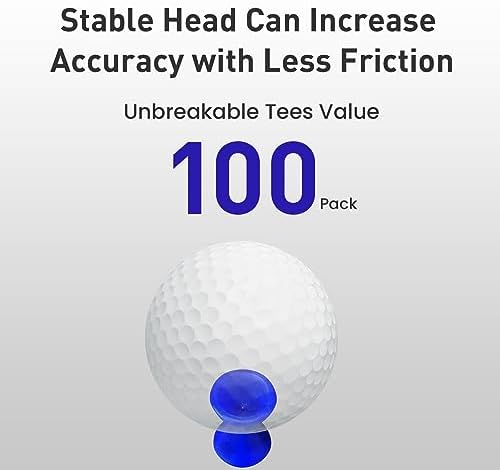 FINGER TEN Plastic Golf Castle Tees 100 Pack - Image 4