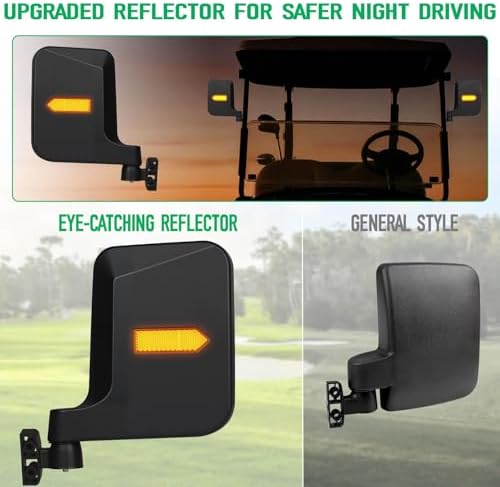 No Drill Golf Cart Side Mirrors - Image 3