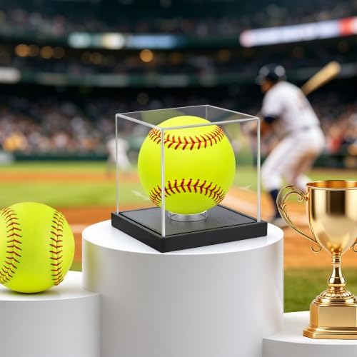 Clear Acrylic Softball Display Case - Image 4