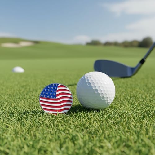 Golf Ball Marker, Golf Ball Stamp, Magnetic Clips, Golf Divot Tool and Ball - Image 4