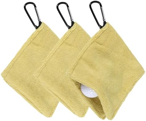 3Pcs Golf Ball Towel 5.5"x5.5" by YELARXI