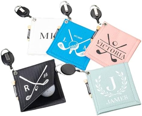 Personalized Golf Ball Leather Towel by GetnameNecklace