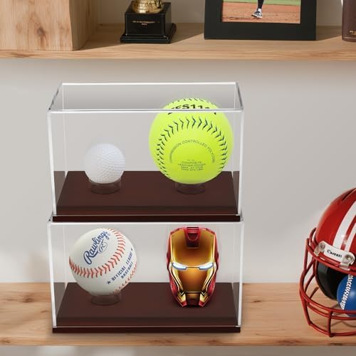Baseball Display Case, UV Protected Clear Acrylic Cube Golf Ball Display Holder - Image 6
