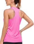 MoFiz Women's Golf Shirts Sleeveless Racerback Polo 1/4 Zip Collarless by MOFIZ