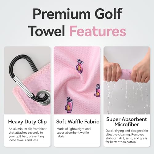Mile High Life Fun Print Golf Towel 16x24in, Microfiber Waffle - Image 4