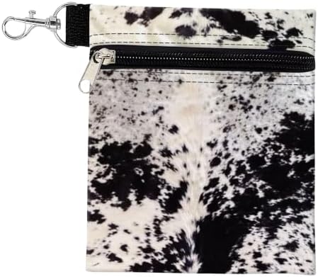 Golf Tee Pouch with Zipper and Metal Clip, Portable Golf Accessory Bag by Unknown