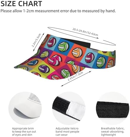 Sports Sun Visor Hats Adjustable Men Women Lightweight Packable Cooling Empty - Image 4