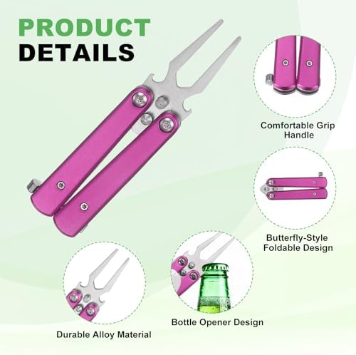 Golf Divot Repair Tool Alloy Foldable Divot Tool - Image 3