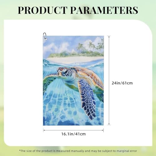 Sea Turtle Golf Towel Microfiber - Image 2