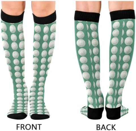 White Baseballs Stitching Compression Sock - Image 2