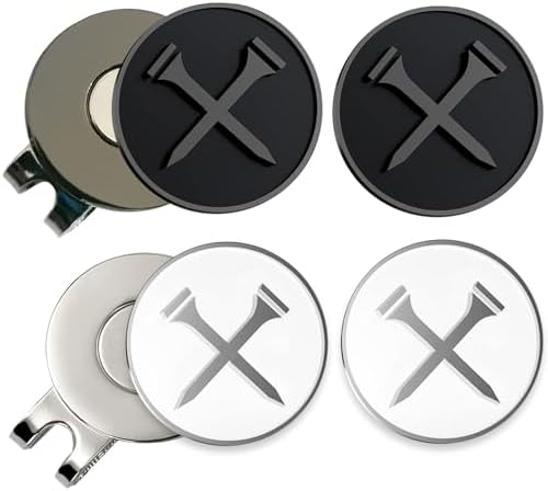 Adhere Golf Ball Markers with Strong Magnetic Hat Clip by Unknown